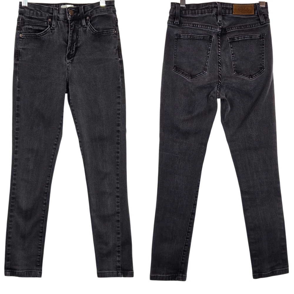 Objects Without Meaning OM High Rise Skinny Cropped Jean Soft Washed Black 25